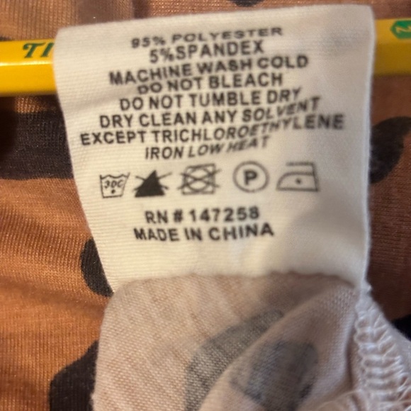 Simply Southern Brown Leopard Print Peplum Blouse - Picture 6 of 6